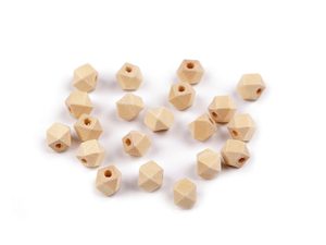Dřevěné korálky nelakované 8x8 mm 20 kusů