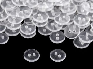Knoflíky 20 kusů dle velikosti transparent