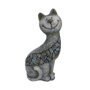Dekorace kočka X5719 - 11,5 × 9,5 × 23,5 cm