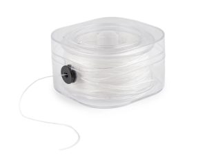 Pruženka / gumička plochá šíře 0,8 mm krabička s odvíjením