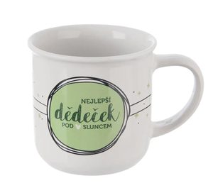 Hrnek porcelán NEJLEPŠÍ DĚDEČEK 0,34 l O0584 - pr.9cm,v.8,5cm,o.340ml