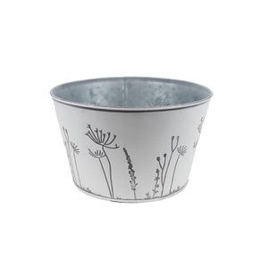 Květináč plechový K3742/2 - dia 21 x 12,5 cm