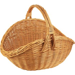 Proutěný koš na dřevo ke krbu malý 01506/M - 44 x 30 x 23/34 cm