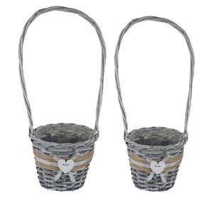 Obal s plastem šedý, S/2 P2025-21 - dia 14x12/41cm