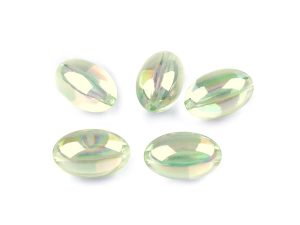 Plastové korálky olivy 13x20 mm 10 g