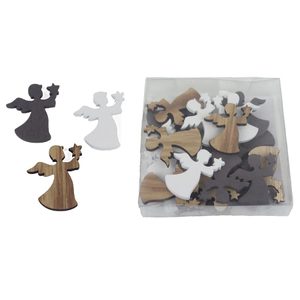 Dekorace andílek, 24 ks D6423 - 3,2 x 0,4 x 3,5 cm