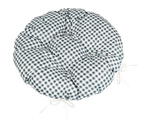 Sedák BERTA kulatý prošívaný Šedá,Bílá 62/610 průměr 40 cm