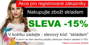 Máme pro Vás speciální akci - 15% sleva ihned
