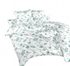 Povlečení krep Kvítí mentolové na bílém 140x200, 70x90 cm