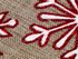 Dárkový vánoční / mikulášský pytlík vločky s glitry 21,5x31,5 cm imitace juty