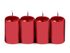 Adventní svíčky sada 4x7 cm