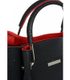 Černo-červená elegantní dámská kabelka S728