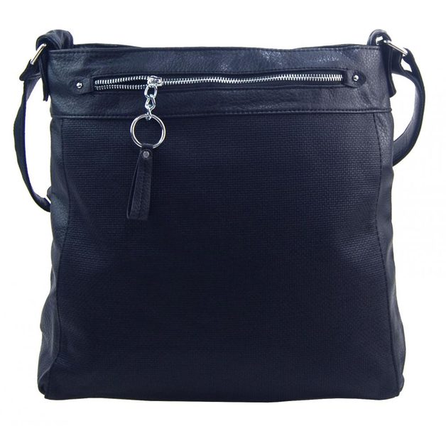 TESSRA Velká tmavě modrá crossbody dámská kabelka D5580