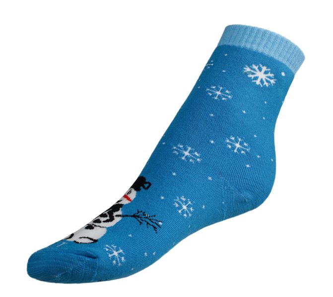 Ponožky Termo sněhulák - 43-46 modrá