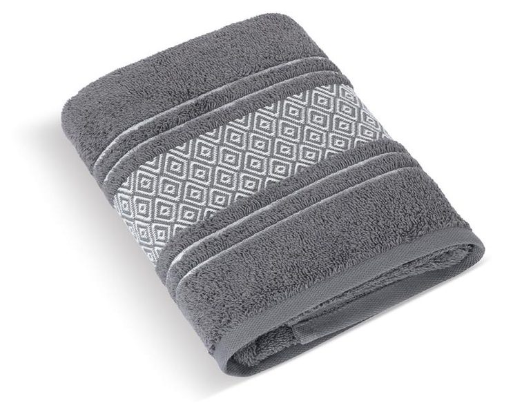 Froté ručník a osuška Mozaika - Osuška 70x140 cm tm. šedá