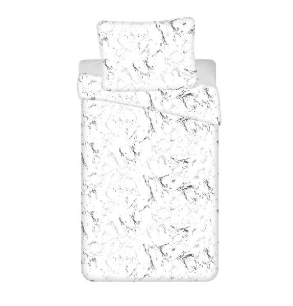 JERRY FABRICS 3D Povlečení Mramor bilý micro Polyester - mikrovlákno, 140/200, 70/90 cm