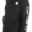 Carhartt mikina damská -102791 001 Clarksburg Sleeve Logo hooded  Sweatshirt