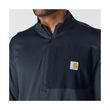 Mikina Carhartt - 106423 HV8 Carhartt Force™ Ironwood Relaxed 1/2 Zip Mock Neck