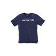 Carhartt triko -103361 412 Core Logo  S-Sleve T-shirt Navy