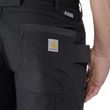 Kalhoty Carhartt - 105075 BLK Steel Rugged Flex™ Relaxed Fit Ripstop Double-Front Utility Work Pant