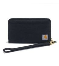 Peněženka Carhartt - NYLON DUCK LAY-FLAT CLUTCH WALLET BLK - černá