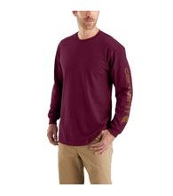 Carhartt triko - EK231PRT Long-Sleeve Graphic Logo T-Shirt