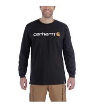 Carhartt triko -104107001 Long-Sleeve Workwear SignatureI Graphic T shirt - Core Logo