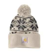 Čepice Carhartt - 106647 A16 Knit Pom Jacquard Beanie
