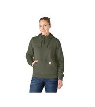 Carhartt mikina damská -107753 OLV DWR Quilted Pullover Sweatshirt