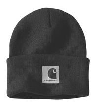 čepice Carhartt - 107248 BLK Satin Lined Cuffed Beanie