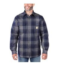 Zateplená Košile carhartt -105939 412 Relaxed Fit Heavyweight Flannel Sherpa-Linned Shirt Jac