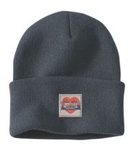 čepice Carhartt - 107409 HV8 Knit Heart Patch Beanie