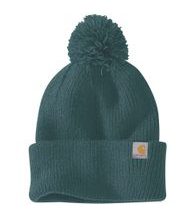 čelenka Carhartt - 106003 GM1 Knit Pom-Pom Cuffed Beanie