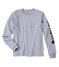Carhartt triko - EK231HGY Long-Sleeve Graphic Logo T-Shirt