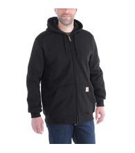 Mikina Carhartt - K122BLK  Midweight Hooded Zip-Front Swearshirt