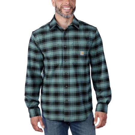 Košile carhartt - 105945 GE0 Rugged Flex™ Relaxed Fit Midweight Flannel Long-Sleeve Plaid Shirt