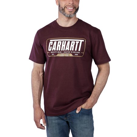 Carhartt triko -106091PRT Relaxed Fit Heawyweight Short-Sleeve Graphic T-shirt