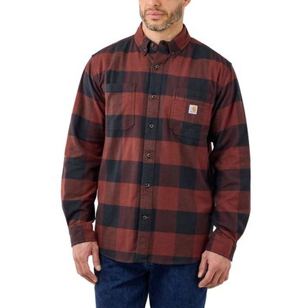 Košile carhartt - 105432 R25 Rugged Flex® Relaxed FIT Midweight Flannel Long-Sleeve Plaid Shirt