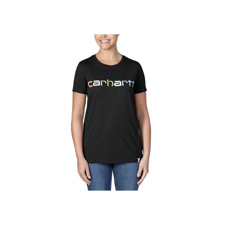 dámské Carhartt triko  -105764N04 Relaxed Fit LightweightI  S-SleveMulti Color Logo Graphic T-shirt