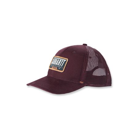 Carhartt kšiltovka -105971PRT CANVAS MESH-BACK GRAPHIC CAP