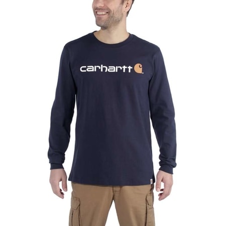 Carhartt triko -104107412 Long-Sleeve Workwear SignatureI Graphic T shirt - Core Logo