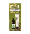 Pleťové oleje - MINIS MOISTURE-BOOST sada olej pleťový DIVINE 10 ml, krém denní vanilla pod 15 ml ANTIPODES Pleťové oleje - MINIS MOISTURE-BOOST sada olej pleťový DIVINE 10 ml, krém denní vanilla pod 15 ml ANTIPODES