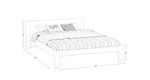 Bílá postel Serena 160 x 200 cm