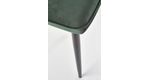 Sametová tmavě zelená jídelní židle K399