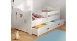 Dětská postel Micky 1 80x160 cm + rošt, hvězdy