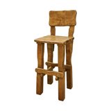 Vysoká zahradní židle z olšového dřeva, MO99