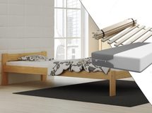 Masivní postel Naba 80 x 200 cm + matrace a rošt zdarrna