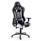 Černá kancelářská židle ADK Runner s bílými prvky