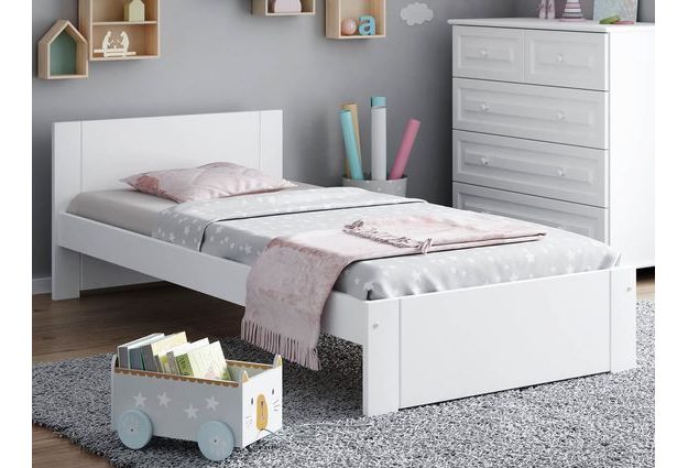 Bílá postel Livia 90 x 200 cm