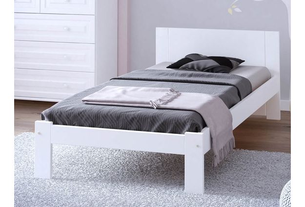 Bílá postel Serena 90 x 200 cm